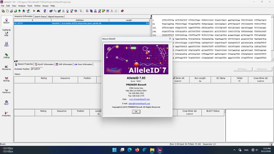 AlleleID 7.85